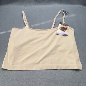 Maidenform Womens Size 3XL Cropped Cami Seamless Smoothing Beige New With Tags